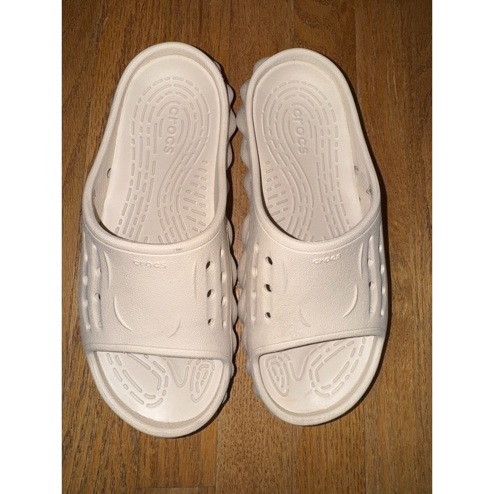 Crocs Echo Slide cream ivory Mens 5 Womens 7  Sandals slip on comfort shoe